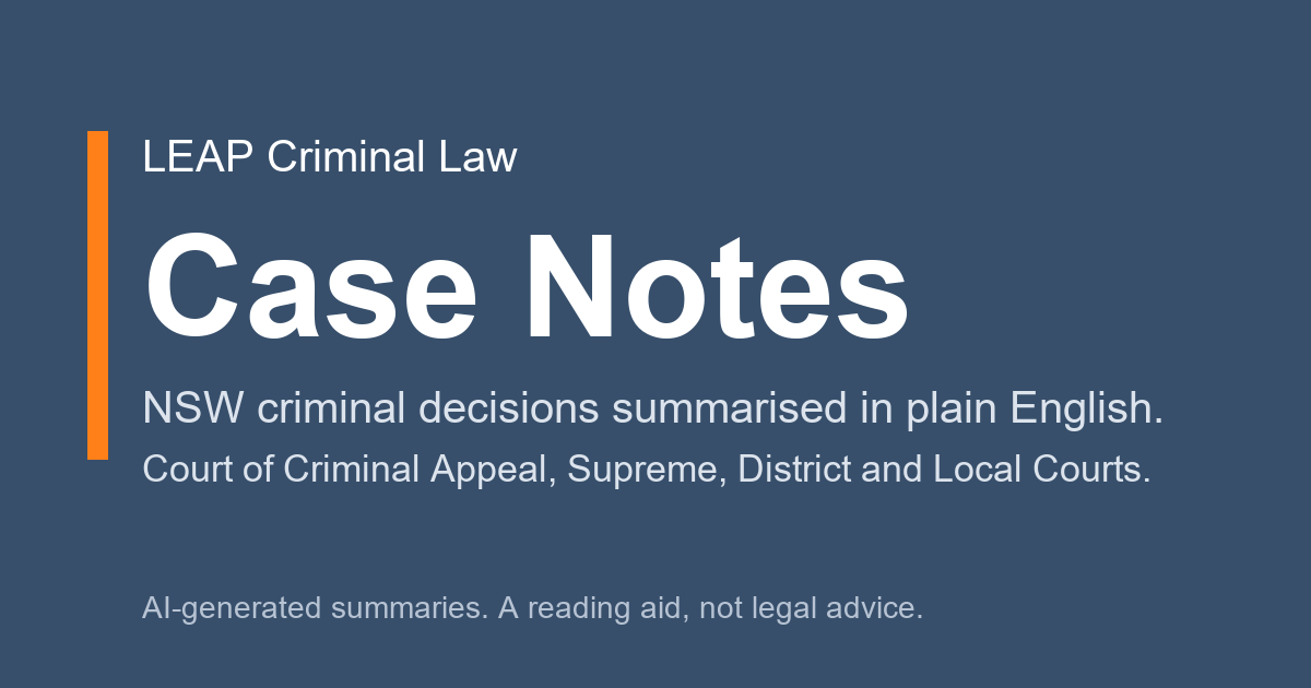 NSWDC decisions (page 4) | LEAP Case Notes